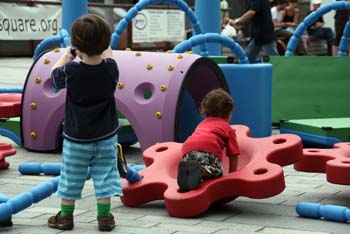 Snug, playground equipment.